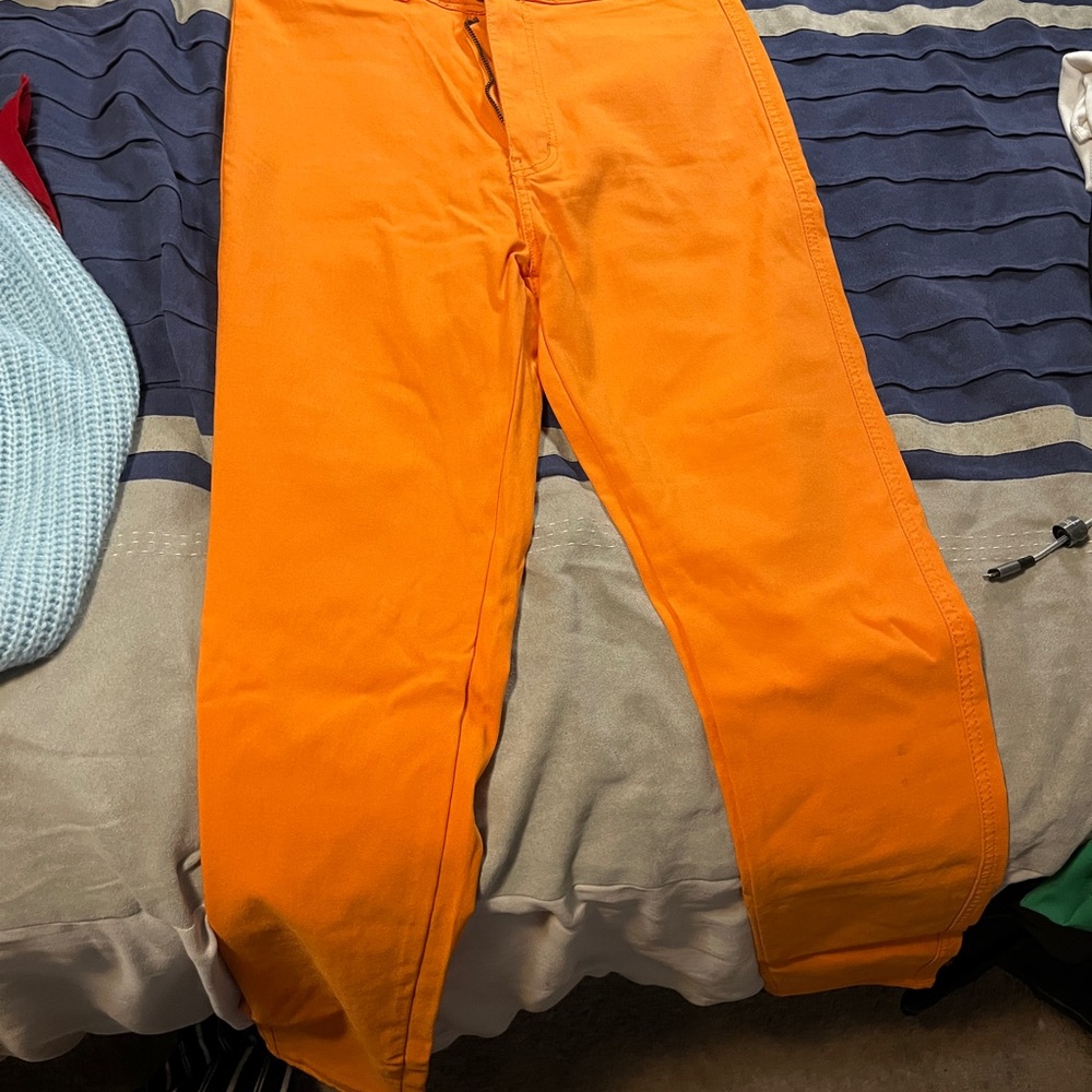 Bright Orange Pants
